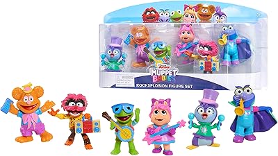 Ensemble de figurines rockplugin 6 pièces just play disney junior muppet babies