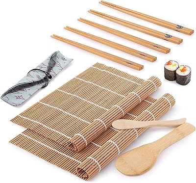 Kit de préparation de sushis 9 pièces, kit de sushi facile à préparer