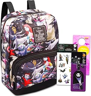 Sac à dos l'étrange noël de monsieur jack pour enfants et tout-petits ~ lot de 4 fournitures scolaires avec mini sac à dos jack skellington 10" pour garçons filles, autocollants, porte-clés et plus encore. Électroménager, mode, beauté... Diaytar a tout en stock