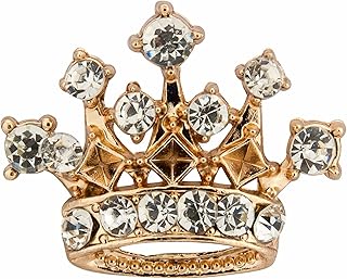 Broche avec logo doré pour homme avec détail swarovski/broche dorée