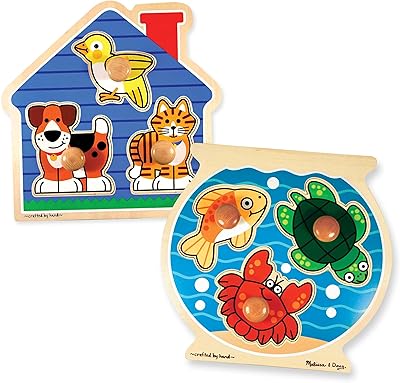 Ensemble de puzzle en bois à poignée géante melissa & doug