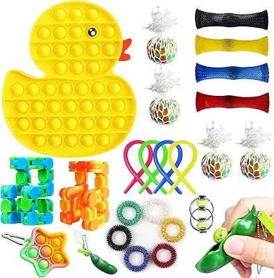 Paquet de 23 jouets interactifs pour enfants et adultes, choses cool, canard crème