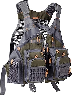 Gilet de pêche à sangle réglable basdash pour hommes et femmes, pêche