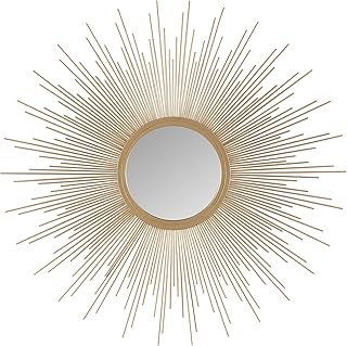 Miroir en métal madison park sunburst pour salon par décoration murale - décoration