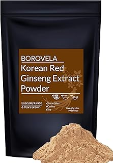 Extrait de ginseng rouge coréen en poudre 100 % naturel pour soutenir un système