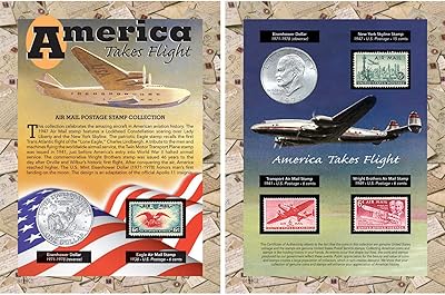 Collection de pièces et de timbres america tech
