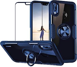 Coque de protection huawei p20 lite/nova 3e avec verre trempé, silicone souple