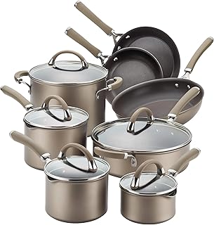 Batterie de cuisine circulon premier professional 13 pièces avec base en acier inoxydable