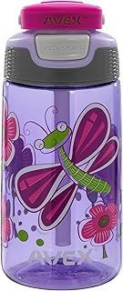 Bouteille d'eau pour enfants afex freestyle autoseal, 16 onces, fleur violet clair