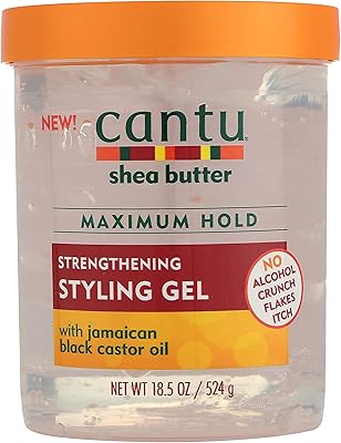 Gel coiffant fortifiant au beurre de karité cantu (pack de 2)