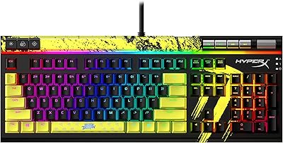 Clavier de jeu mécanique hyperx alloy elite 2, édition timthetatman, lumière contrôlée