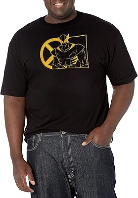 T-shirt marvel lineart wolverine pour hommes