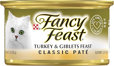 Nourriture humide pour chats purina fancy feast à la dinde et aux abats