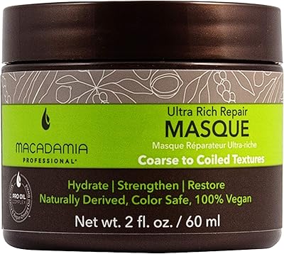 Masque réparateur ultra riche à l'huile de macadamia pour unisexe - 2 oz