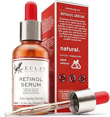 Sérum au rétinol pur (2,5 %) pour le visage, le cou