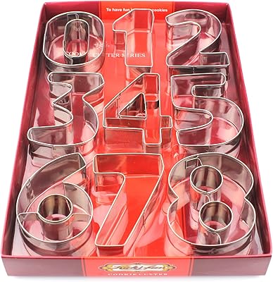 Ensemble de 9 emporte-pièces en acier inoxydable pour décorer des biscuits, du fondant