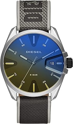 Montre à quartz analogique pour homme dz1902, noir, bracelet