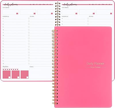 Cahier de rendez-vous quotidien kaisen carnet non daté de 52 feuilles gestion du