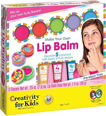 Créativité pour les enfants créez votre propre baume à lèvres - créez 5