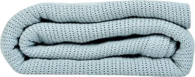 Soft textiles supply couverture leno wave gris glace queen size 100