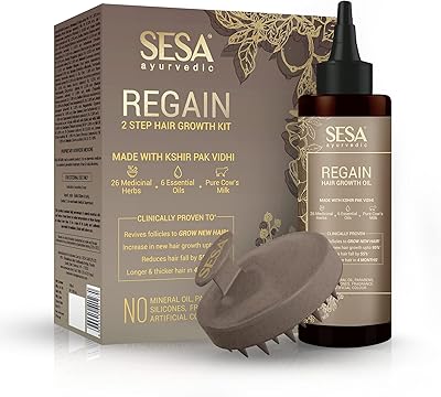 Kit de croissance des cheveux en deux étapes sissa ayurvedic regaine cliniquement prouvé