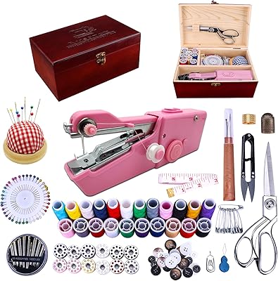 Machine à coudre portative, machine à coudre manuelle portable, kits de couture