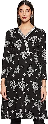 Chemisier kurti coupe régulière en coton pour femme
