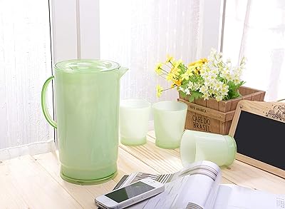 Carafe à eau en plastique royalford avec tasses | carafe à eau