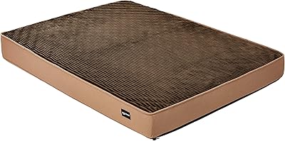 Lit en mousse amazonbasics pour chat ou chien - taille l, en flanelle