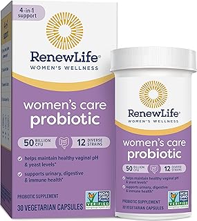 Supplément probiotique pour femmes renew life 50 milliards garantis, supplément probiotique 12 souches