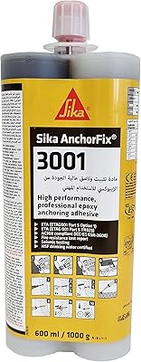 Sika incorvex 3001 adhésif époxy acier haute performance, stabilisant chimique, pour tiges filetées
