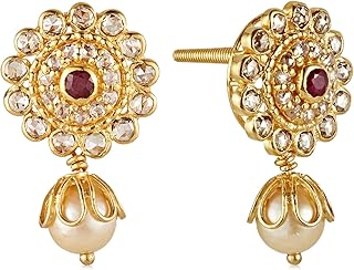 Boucle d'oreille joyalukas pour femme diamant non taillé 22 carats
