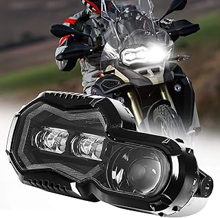 Phare led avec angel eyes drl feux de route croisement compatible