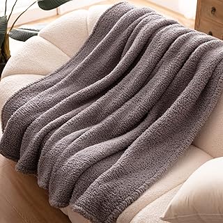 Couverture sherpa à carreaux ultra douce, chaude et légère bertie pour canapé