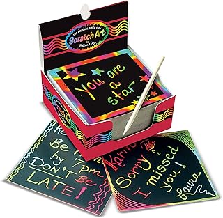 Mini papier à notes arc-en-ciel melissa & doug avec stylo en bois, 125