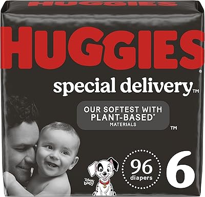 Couches hypoallergéniques pour bébé, taille 6 (35 livres et plus), livraison spéciale huggies