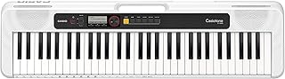 Casio ct-s200wead clavier électronique portable 61 touches, blanc, avec mode dance music