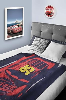 Couverture en flanelle pour bébé disney cars lightning mcqueen | toutes saisons, super