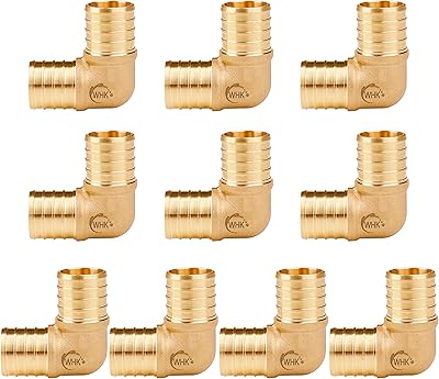 Raccords whk pex 1" i-blue (90 degrés) lot de 10 pour tuyaux pexp