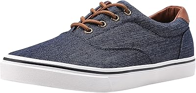 Baskets basses classiques en toile noire pour hommes avec semelle intérieure souple, chaussures