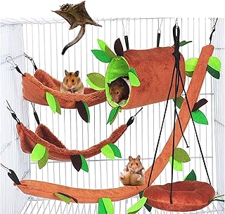 Hamster pour petits animaux, lit de cage à rat suspendu chaud, accessoires