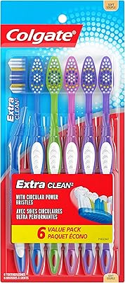 Brosse à dents colgate extra clean, brosse à dents souple pour adulte, paquet