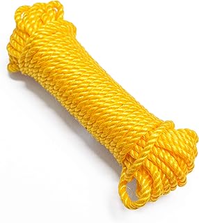 Jayshree ropes corde en nylon torsadée de 6 mm pour suspendre des vêtements