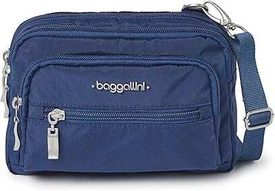 Sac bandoulière convertible biggallini avec trois fermetures éclair pour unisexe pour adultes, taille