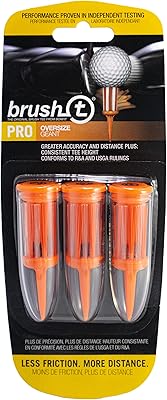 Brush t pack de 3 tees de golf surdimensionnés (25") faible