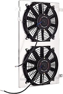 Couvercle de ventilateur en aluminium haute performance mishimoto compatible avec toyota supra 1986-1992