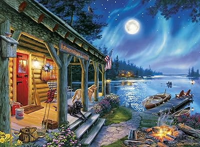 Buffalo games - daryl bush - moonlight lodge - puzzle 1000 pièces