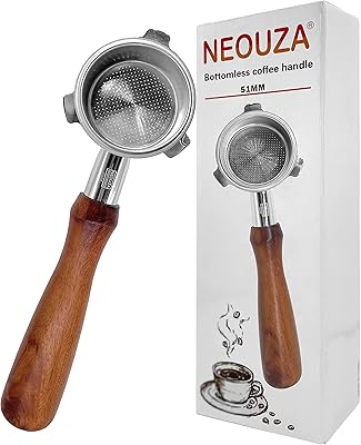 Filtre à café expresso sans fond neoza 51 mm compatible avec delonghi la specialista