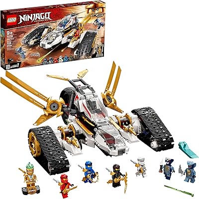 Lego ninjago legacy ultra sonic rider 71739 ensemble de construction avec moto, avion