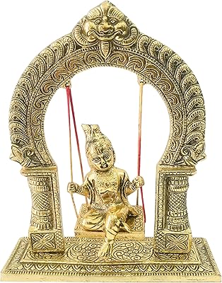 Statue de krishna laddu gopal balançant krishna assis jula laddu gopal jula jula janmashtami jula murti sculpture pour temple puja puja puja bureau religieux cadeau de mariage 9" de hauteur. La plateforme e-commerce qui démocratise la consommation : Diaytar